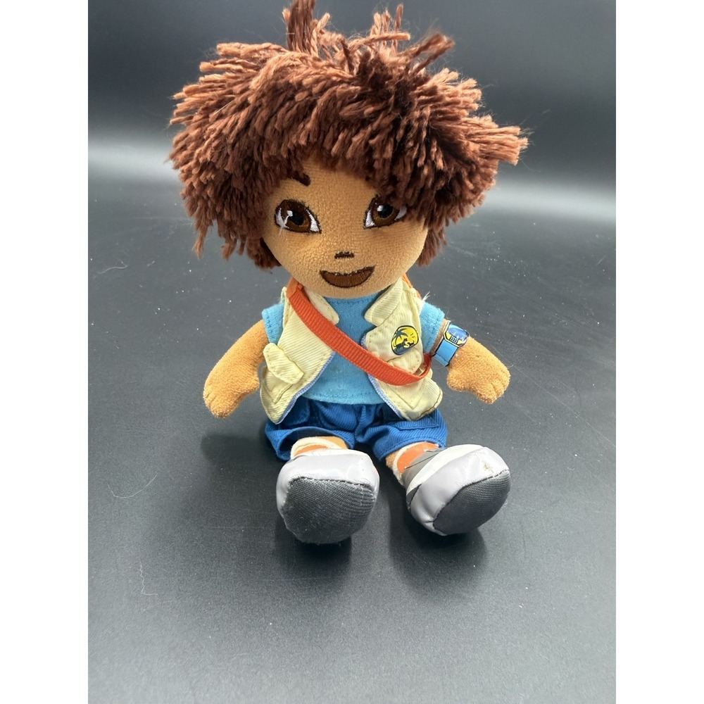 TY Beanie Baby DIEGO Blue Shirt & Blue Pants DORA the Explorer Friend 8" 20cm
